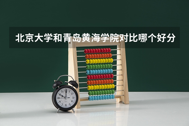 北京大学和青岛黄海学院对比哪个好分析