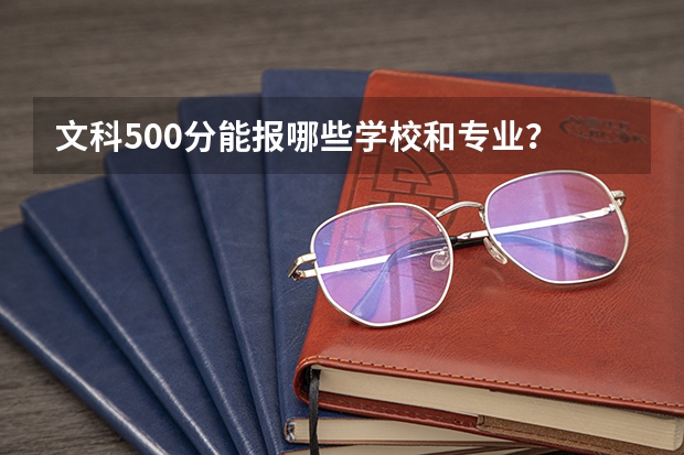 文科500分能报哪些学校和专业？
