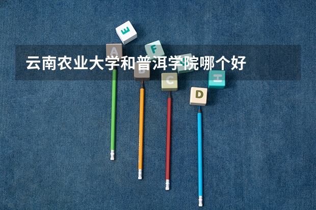 云南农业大学和普洱学院哪个好