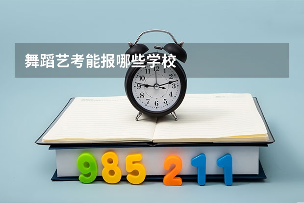 舞蹈艺考能报哪些学校