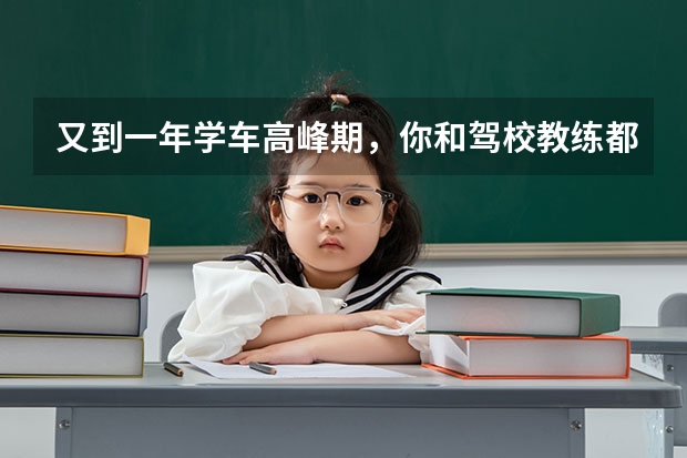 又到一年学车高峰期,你和驾校教练都有什么爱恨情仇?