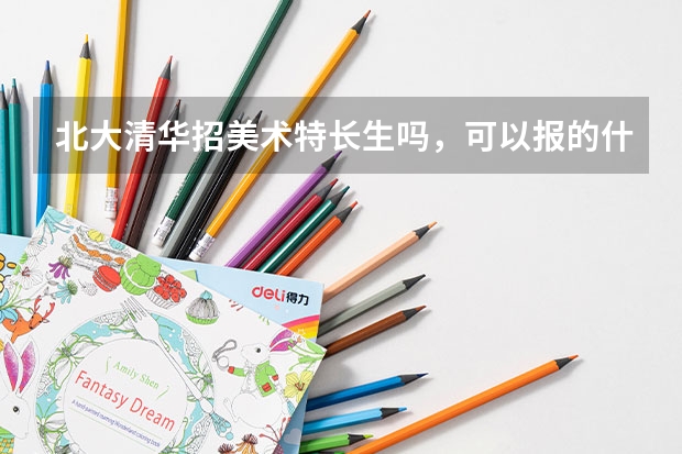 北大清华招美术特长生吗,可以报的什么专业是
