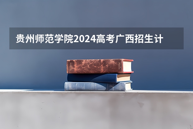 贵州师范学院2024高考广西招生计划