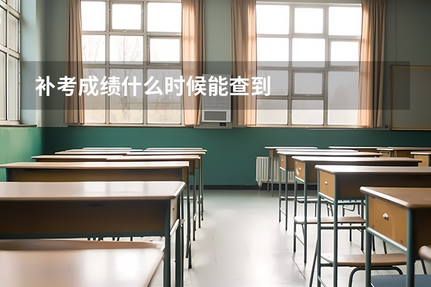 补考成绩什么时候能查到