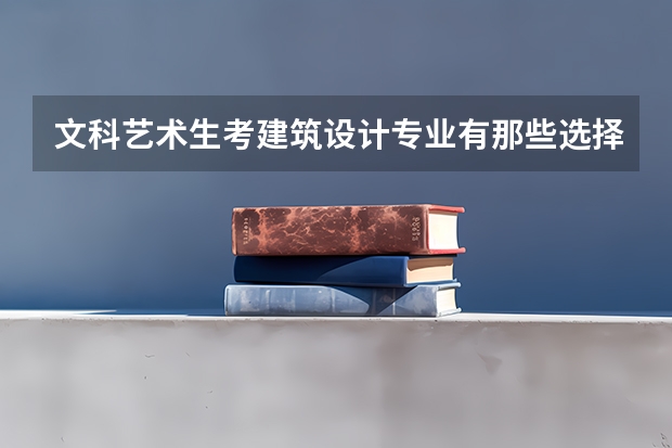 文科艺术生考建筑设计专业有那些选择?(北方民族大学专业录取分数线)