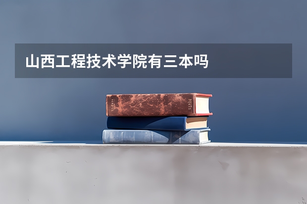 山西工程技术学院有三本吗
