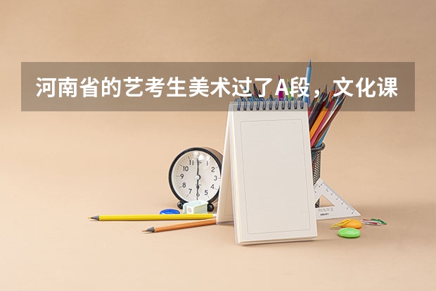河南省的艺考生美术过了A段,文化课三百分没过文化线是等于美术白学了吗只能走个专科?