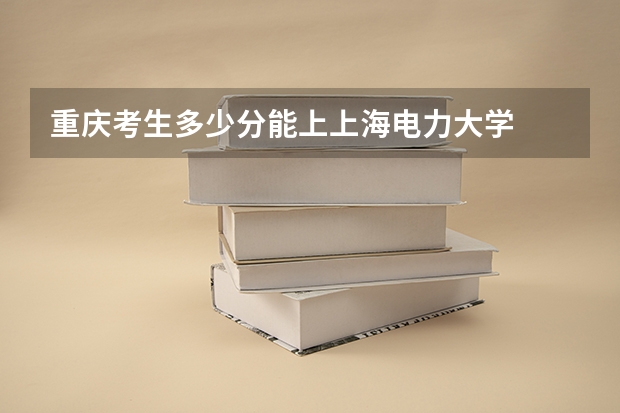 重庆考生多少分能上上海电力大学