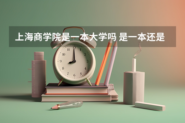上海商学院是一本大学吗 是一本还是二本