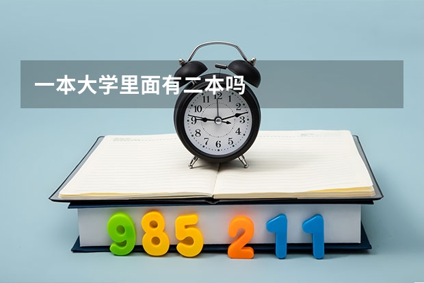 一本大学里面有二本吗